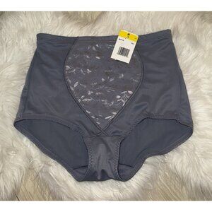 Bali Tummy Solutions Shapewear Panties Womens M Medium Gray Purple DFX710 8710